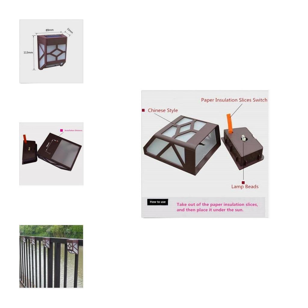 Hochwertige solarbetriebene Wandleuchte mit 2 LED-Laternen für elegante Gärten