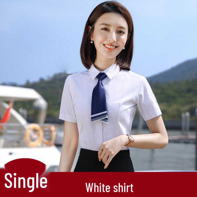 

Женская летняя рабочая рубашка бордового цвета, с длинным и коротким рукавом, вышитым логотипом, для формальной и барной одежды. 4XL