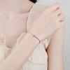 925 Silver Plated Platinum Moissanite Bracelet 0.30CT Single Diamond Lucky Chain Dainty Jewelry for Women
