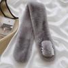 1Pc Plush Soft Scarf Warm Fur Collar Wind-resistant Clothing Accessories Skin-friendly Lace Pearl