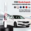 Pentru Skoda Superb 2001-2025 3U 3T 3V Creion de Reparare Vopsea Touch Up Eliminator Zgârieturi Accesorii Auto DIY Negru Alb Roșu Albastru Maro