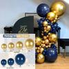 Birthday Arrangement Balloon Set Balloon Chain Black Gold Balloon Set Birthday Arrangement Package Balloon