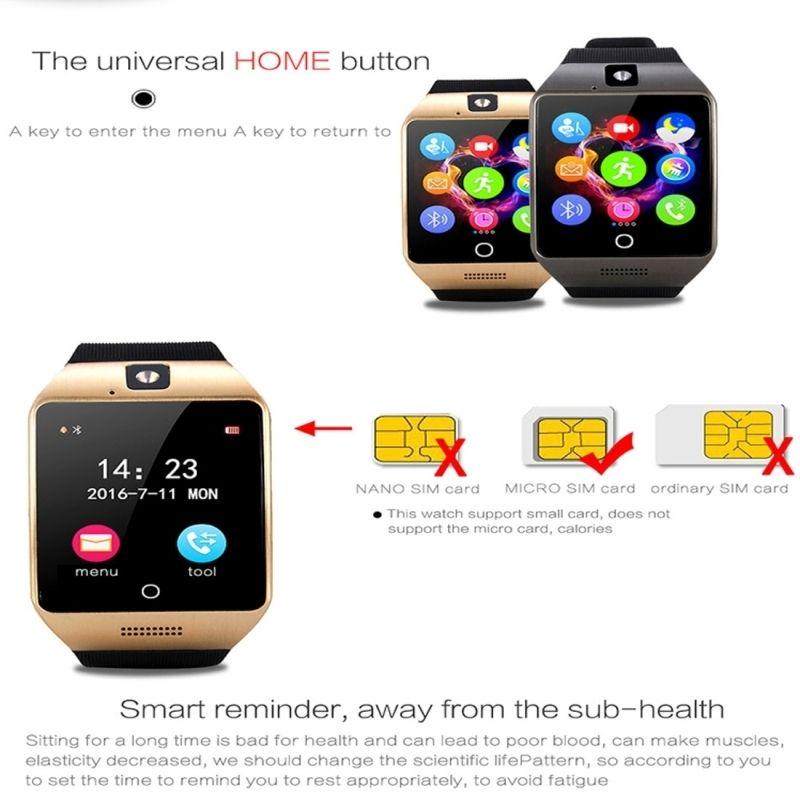 Montre Connectéee Android iOs Smartwatch Sms Appels Bluetooth Sim Card  Antiperte +SD 8Go - YONIS comprar a buen precio — entrega gratuita, reseñas  reales con fotos — Joom