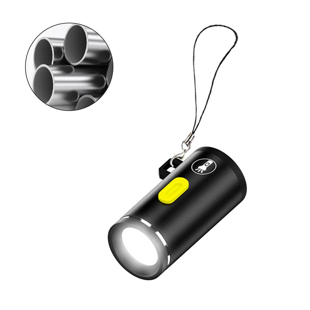 4-1PCS Portable Camping Flashlight Aluminum Alloy Outdoor Emergency Light Type C Powered Torch LED Handheld Mini Flashlight