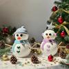 1Pc Christmas Resin Snowman Decorative Ornament, Christmas Decoration, Holiday Gift, Suitable for Indoor Home Decoration, Desktop Decoration, Room Fi