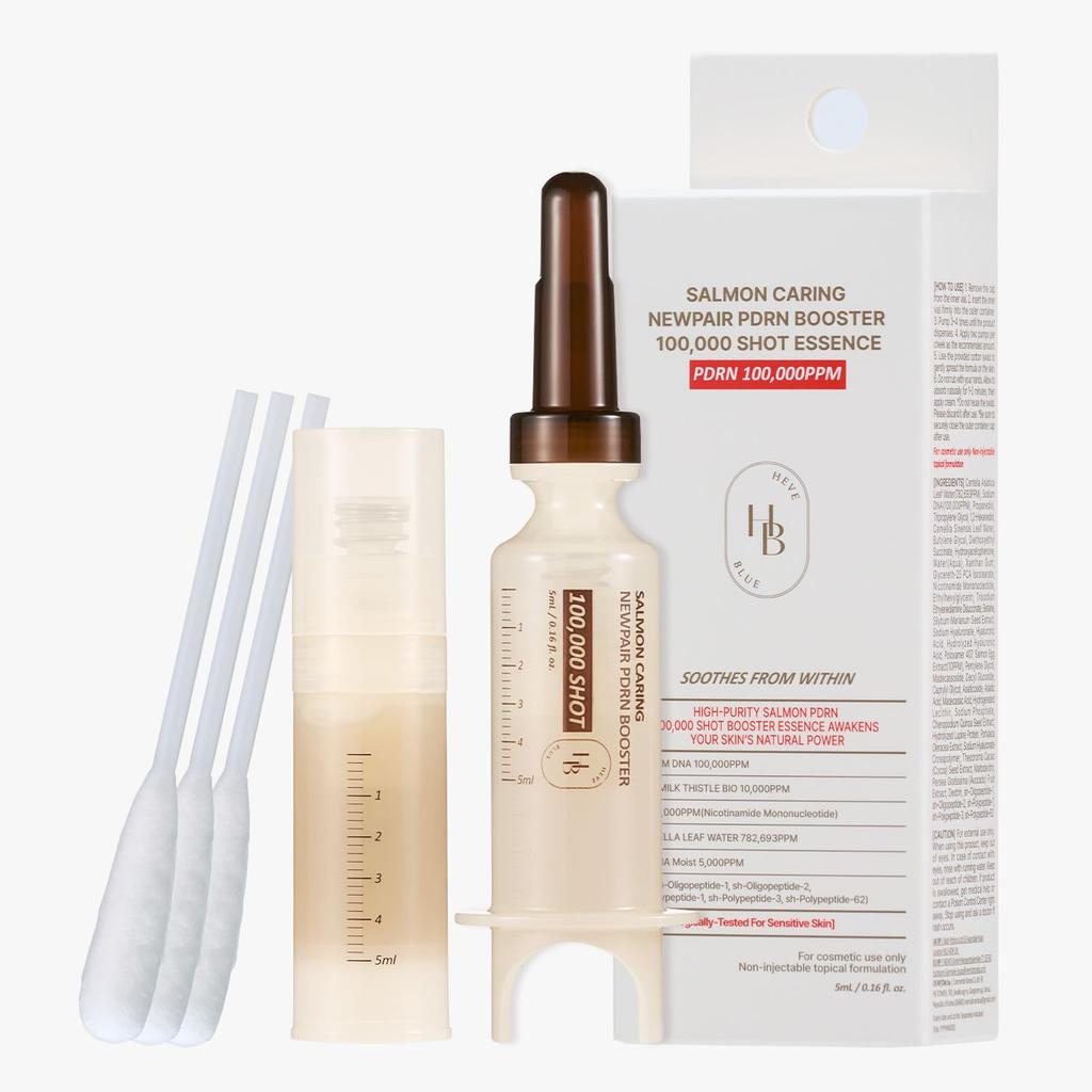 HEVEBLUE Salmon Caring Centella New Pair PDRN Booster 100.000 Shot Esență (1ea)