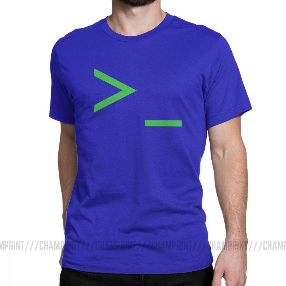 Command Prompt Men's T Shirt Unix Shell Command Line Prompt Code Programming Tees Short Sleeve O Neck T-Shirt Cotton Summer Tops