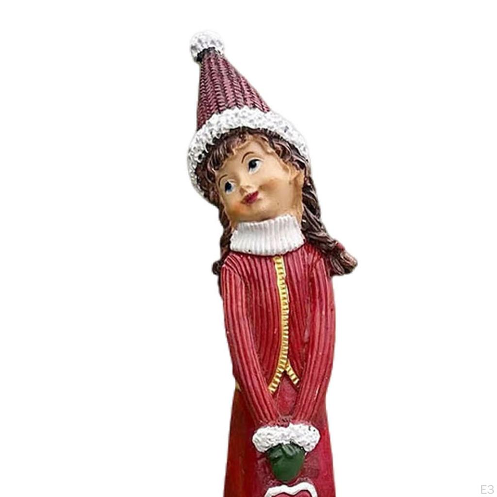 Christmas Resin Characters Keepsake Gifts Collectible Figurine Xmas Decor for Living Room Office