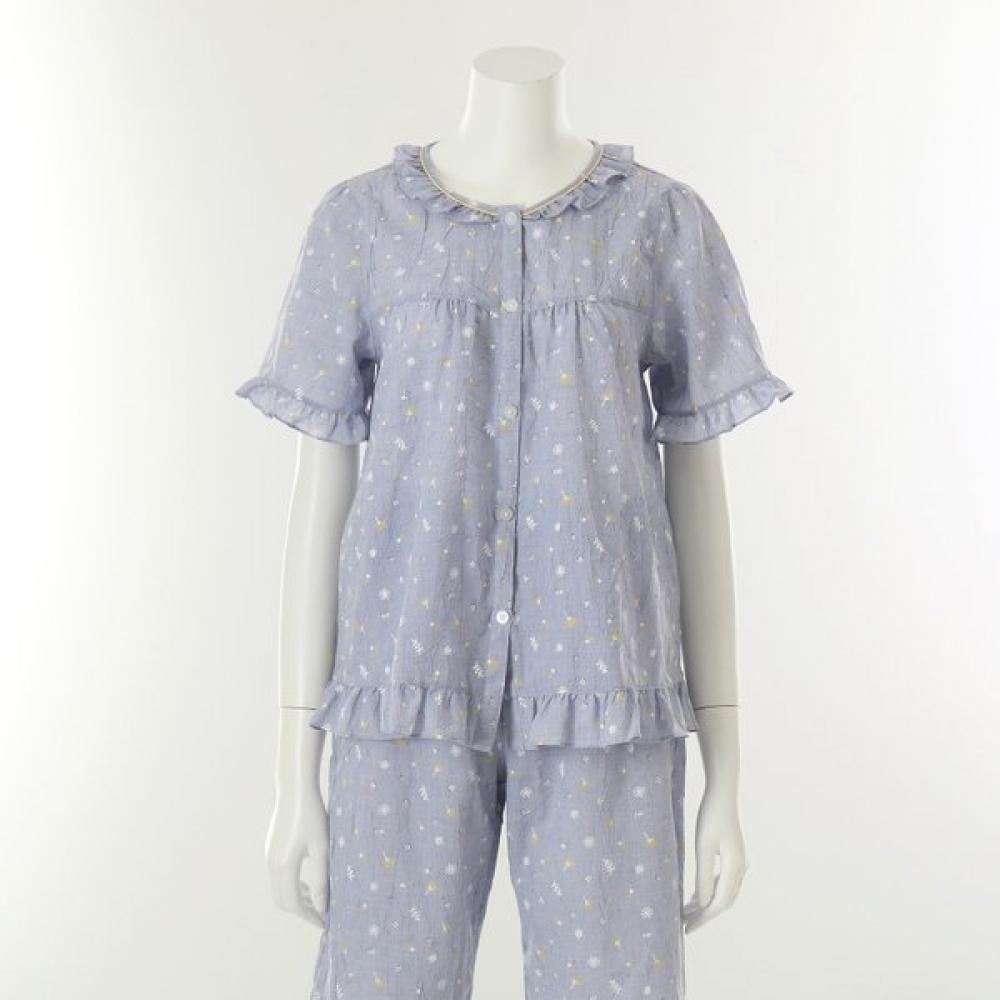 VenuS Cool Tc CreaSe Dandelion Print Women S Summer Pajama Set [vpaS204w]