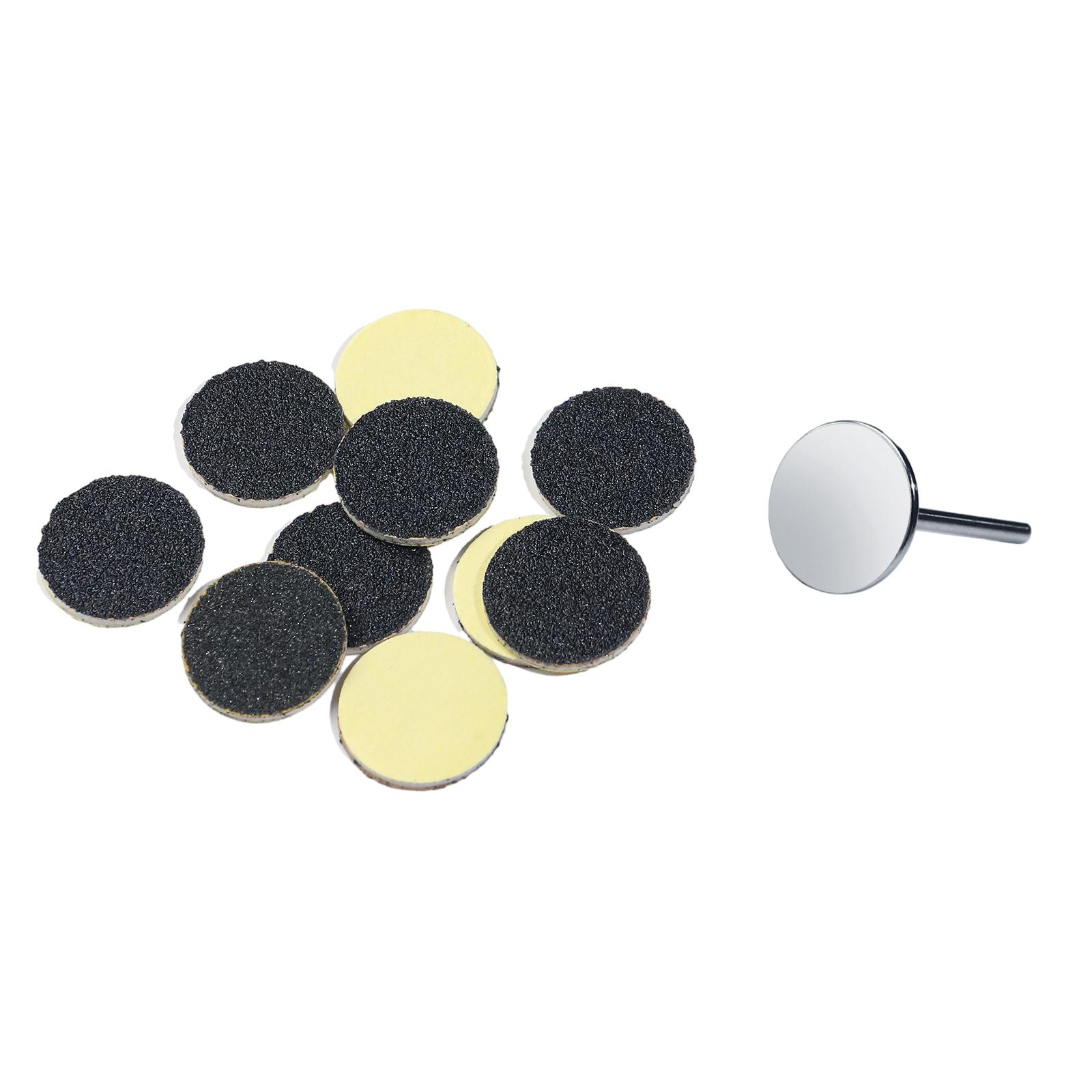 

15/20/25 мм шлифовальная бумага с металлическим дисковым стержнем педикюрный инструмент для удаления омертвевшей кожи ног уход за ногами салонные маникюрные инструменты A