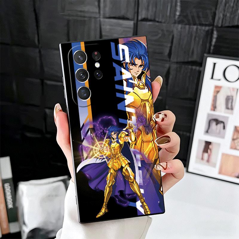 

Anime S-Saint S-Seiya Soft Phone Case for Samsung Galaxy S26 S25 Edge S24 Ultra S23 Plus S22 S21 FE S20 Black Cover Back Shell Samsung S24 Plus