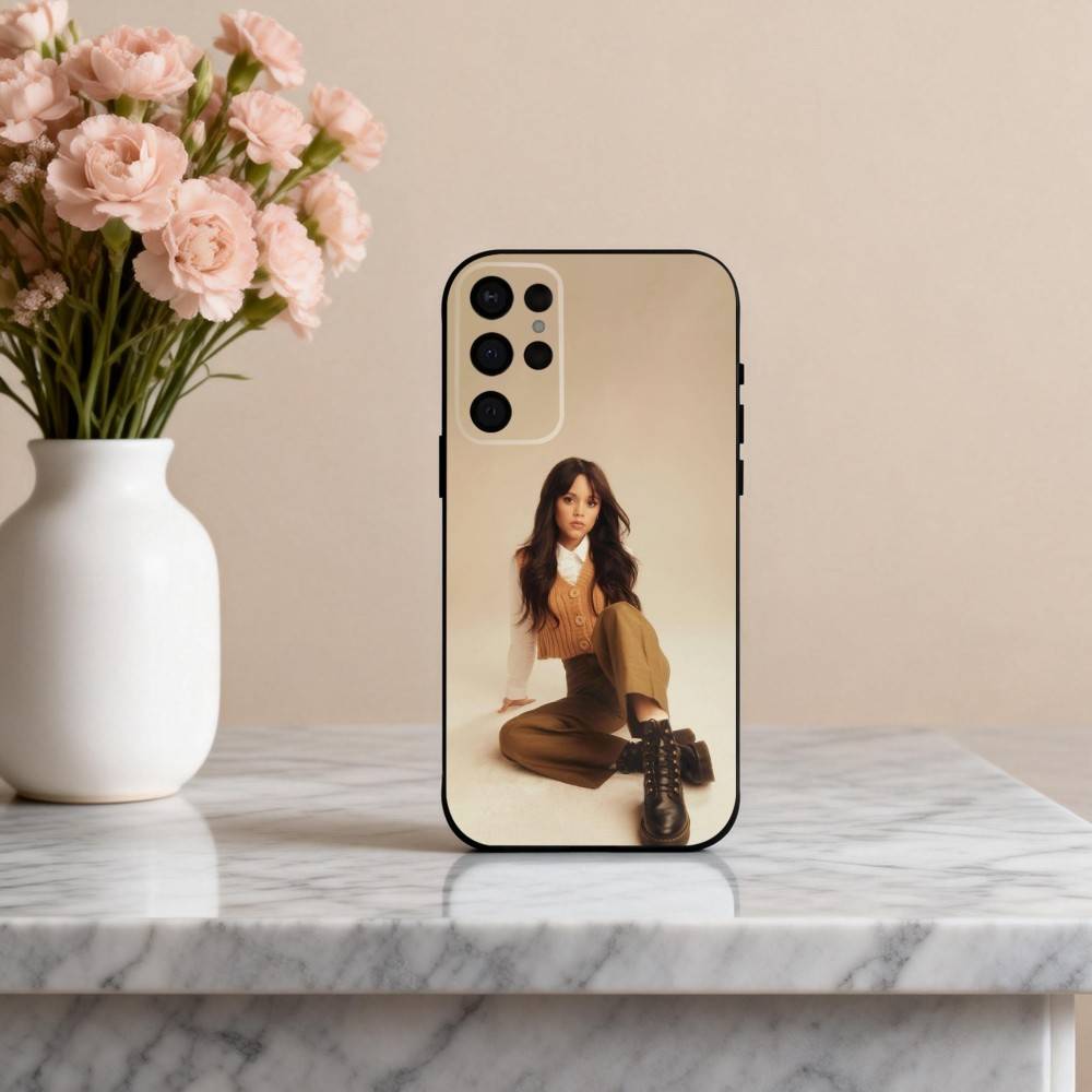 Spunky J-Jenna O-Ortega Actress Phone Case For Samsung S25,S24,S21,S22,S23,S30,Ultra,S20,Plus,Others Soft Black Cover