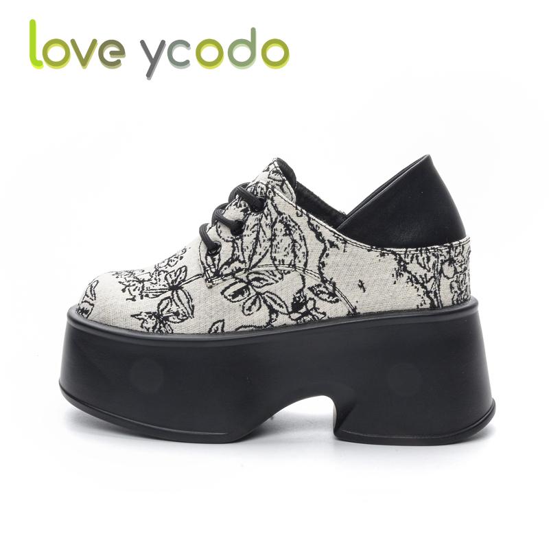 Женская повседневная кожаная обувь на супертолстой подошве водонепроницаемая платформа простая и удобная весенне-летняя повседневная обувь для девочек на толстой подошве 33 грязно-белый 4789₽