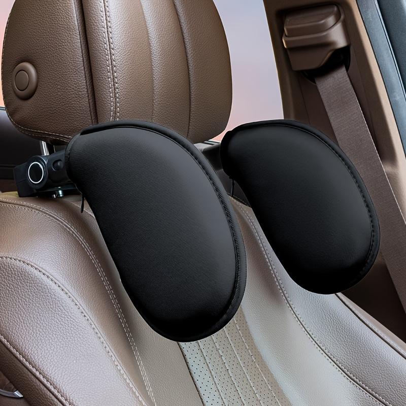 360° Adjustable Ergonomic Car Headrest with Memory Foam Side Pads Fit for Most Cars Easy One-Click Sleep Support for Travel