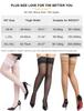 Garter Plus Gorgeous Lace Floral Stockings with Silicone Durable and Thin [ohyeah] Stockings, Tights, Size, Non-Slip, Over-the-Knee Stockings, Cute,