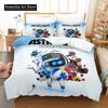 3D tisk Anime Astro Bot Ložní souprava Single Twin Full Queen King Size Postel Dospělý/Dětská ložnice Sady povlečení na peřinu Bytový textil