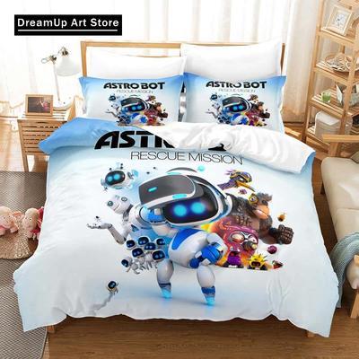 3D Druck Anime Astro Bot Bettwäsche Set Einzelbett Twin Full Queen King Size Bettset Erwachsener Kind Schlafzimmer Bettbezug Sets Heimtextilien