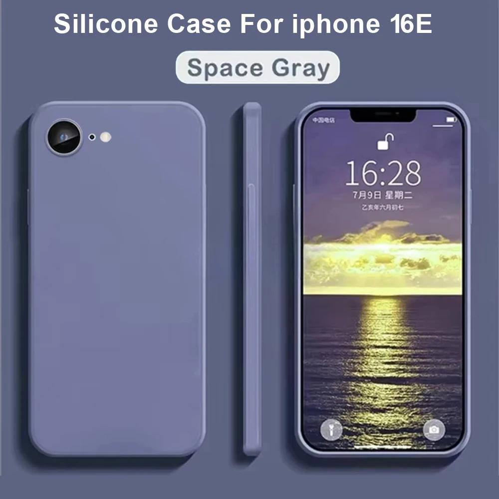 Hot Sales Liquid Silicone Case For iPhone 16E 16 Pro Max 16 Full For iPhone 16 16Pro 6 7 8 Plus SE2020 Colorful Protection Cover