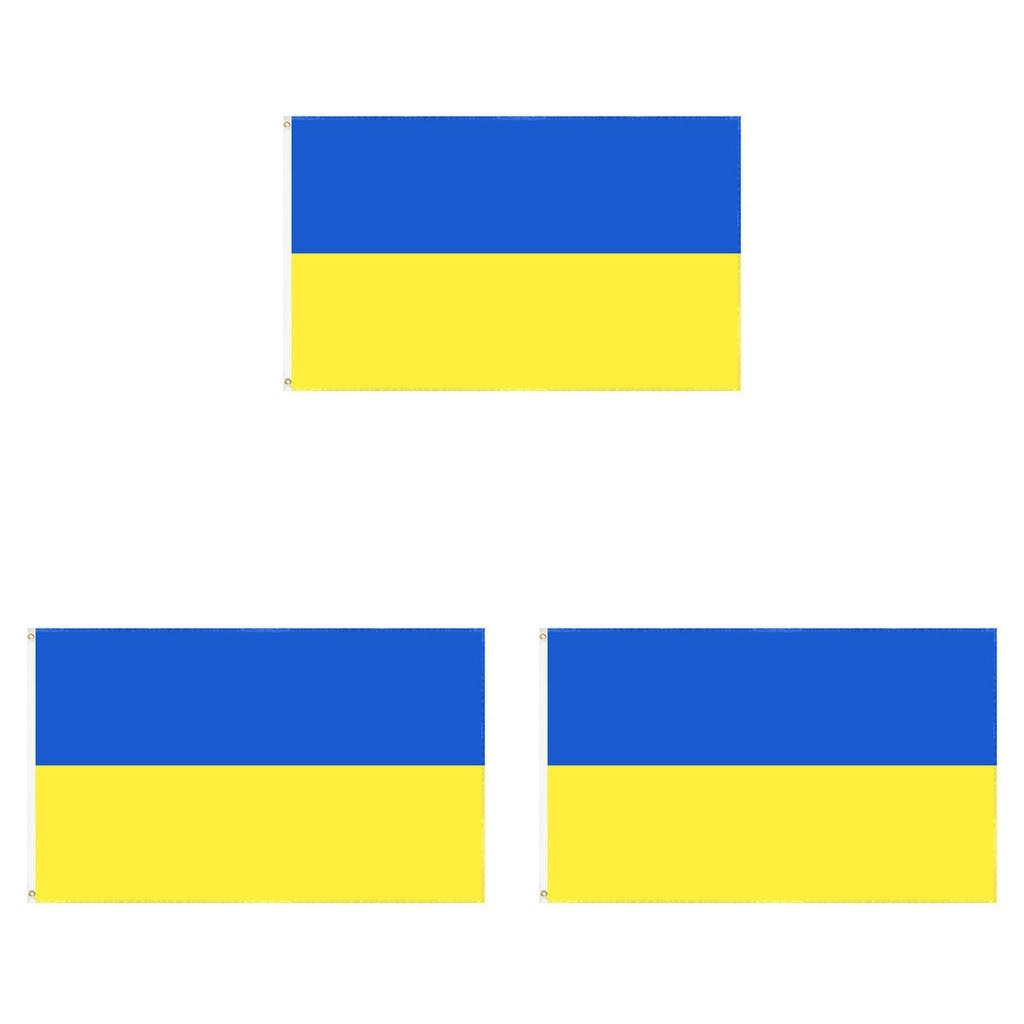 Stunning Blue Yellow 3x5 Ft Ukraine Flag For House Decoration