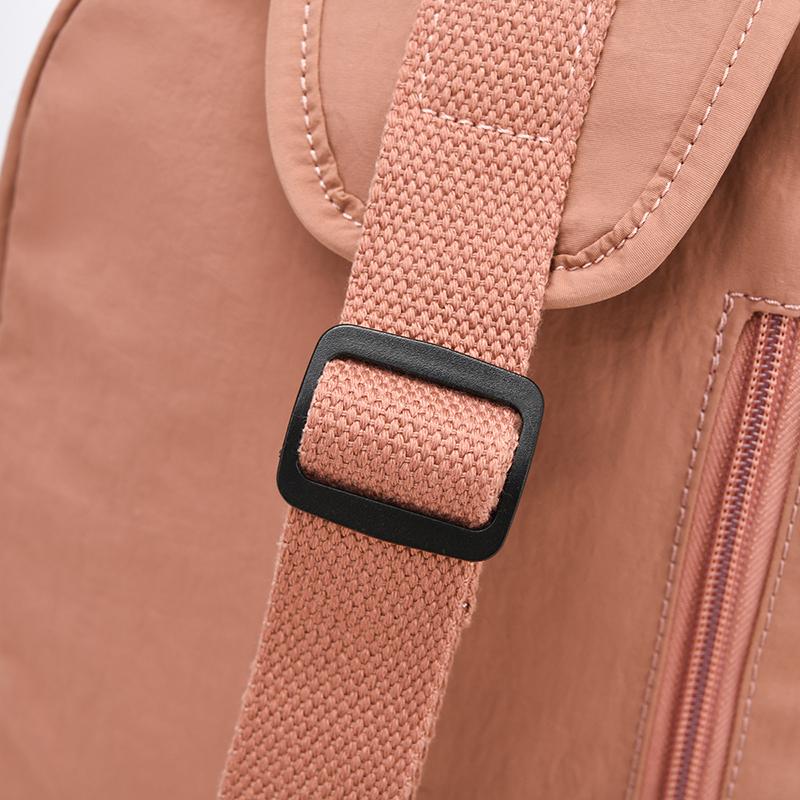 Women's Nylon Sling Backpack Drawstring Crossbody Chest Bag Lightweight Shoulder Daypack for Travel