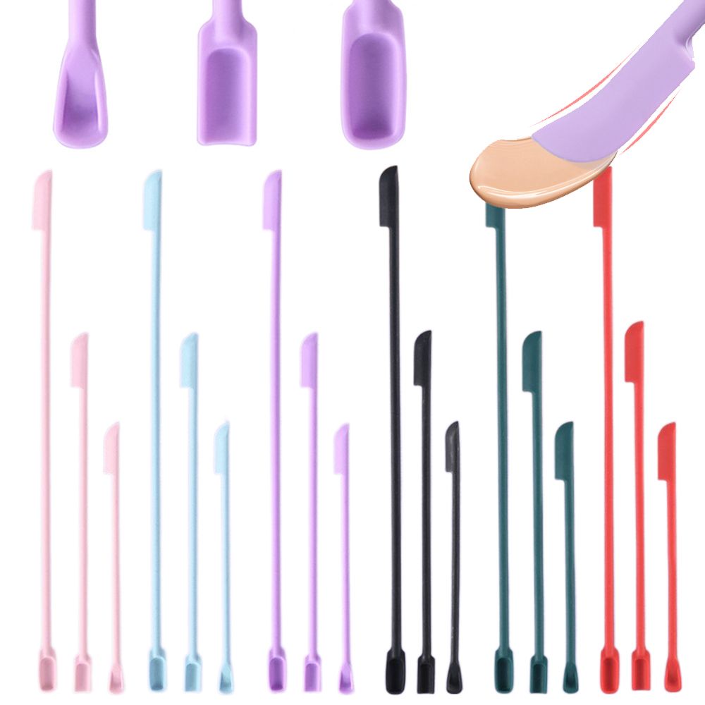 Accessories Beauty Tools Cosmetics Spoon Silicone Spatula Deep Bottle Scraper Makeup Brushes