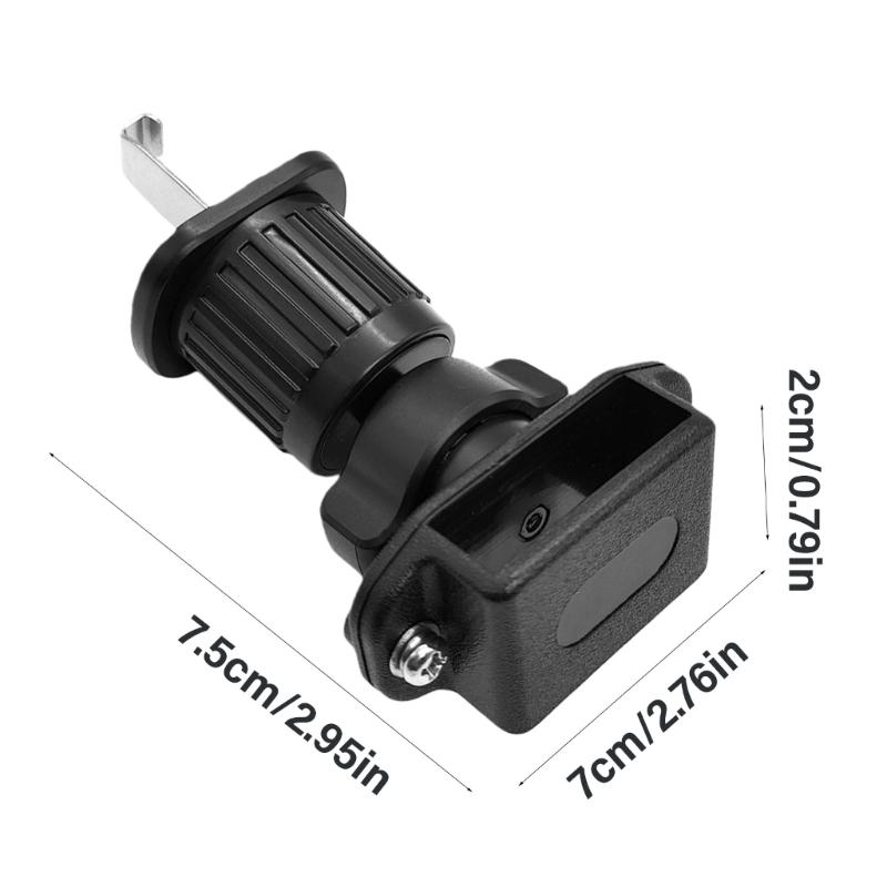 Adjustable Car Air Vent Clip Mount Holder For Talkies One Hand Operation Anti Vibration Design ABS Construction