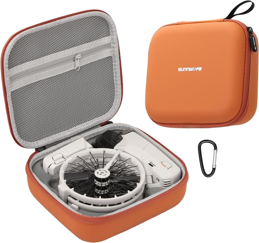 Carrying Case for DJI Flip, Portable Travel Storage Bag for DJI Flip Drone Accessories (Orange)