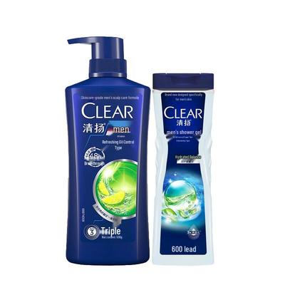 Clear Men's Shampoo & Body Wash Set