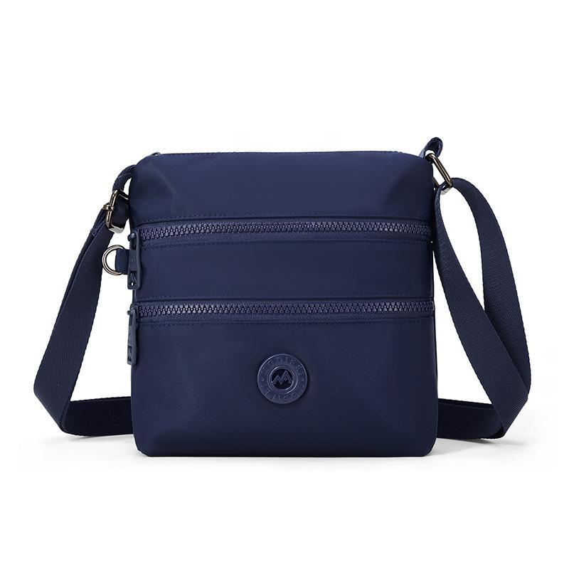Solid Color Small Square Bag Women's Outdoor Waterproof Nylon Shoulder Crossbody Bag