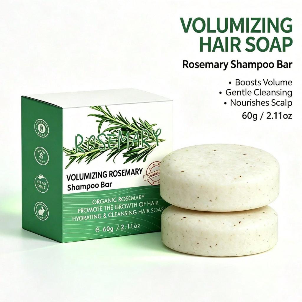 Rosemary Shampoo Soap, Natural Herbal Shampoo Soap, Deep Cleansing, Nourishing & Moisturizing, Contr