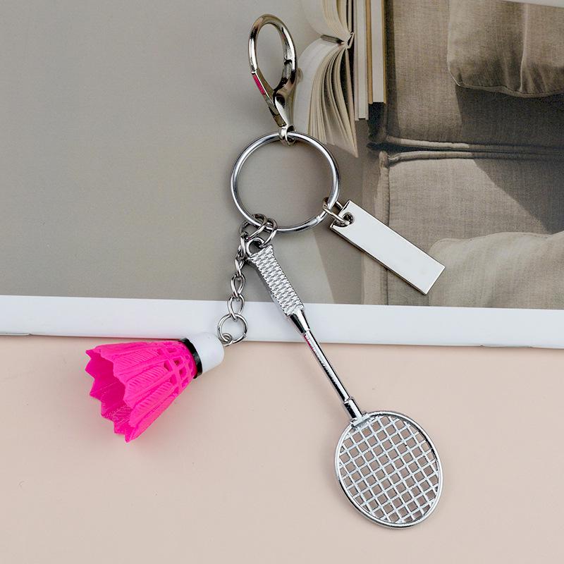Cross-Border Badminton Keychain Set: Creative Two-Piece Pendant Gift for Sports Events