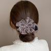 Korean Pleated Crystal Bun Clip for Women - Voluminous Updo Hair Accessory 2026