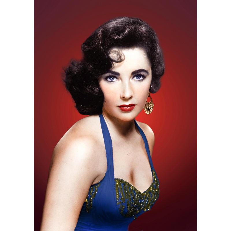 

Elizabeth Taylor Classic Beauty Poster - Dorm Living Room Decor, Kraft Paper Photo Frame Wall Art White card paper (non-adhesive) 30*42 cm
