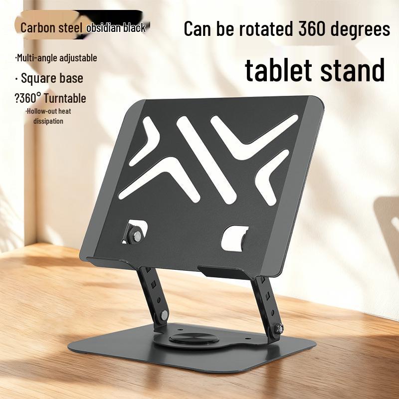 360° Rotating All-Metal Laptop & Tablet Stand with Folding Cooling Feature