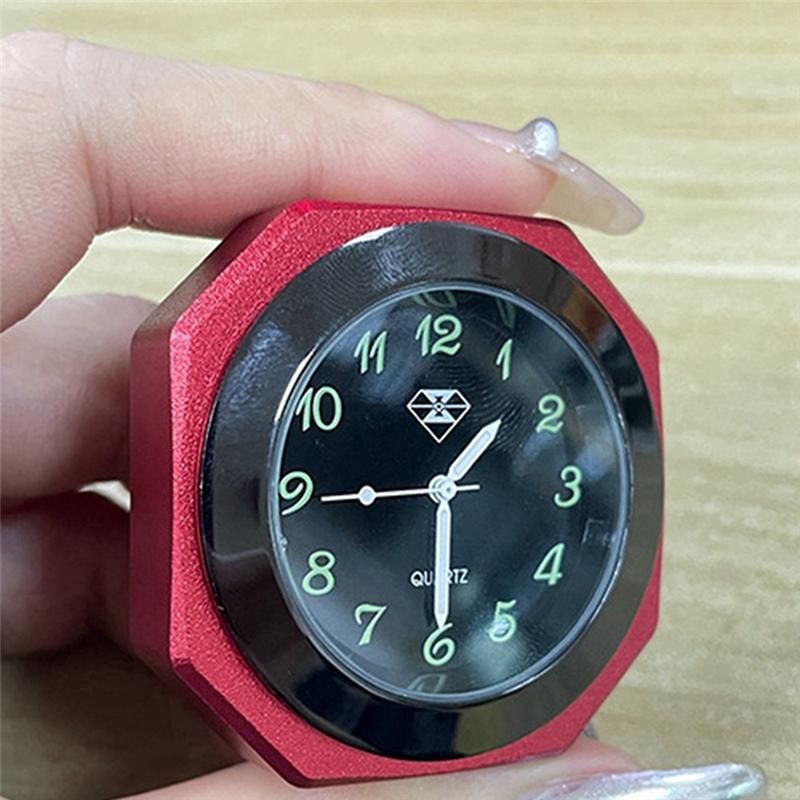 

A03Z-Motorcycle Clock Waterproof Mount Quartz Clock Watch Luminous Clock For 22-28Mm Handlebar Styling Black Black Silver