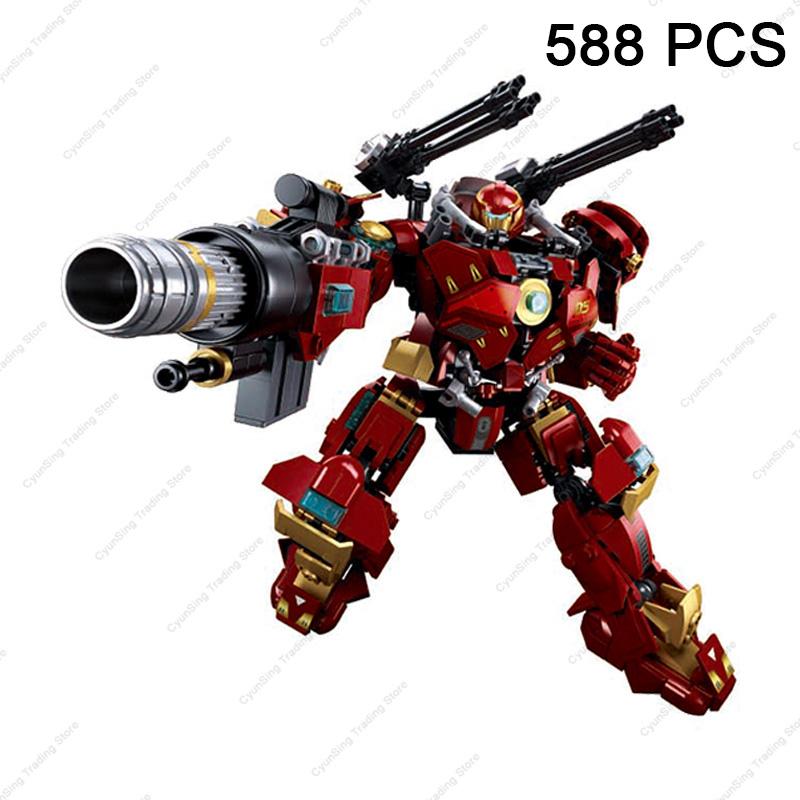2023 Sluban Pacific RimSuper Mecha Bracer Phoenix Saber Athena Guardian Bravo Robot Building Blocks Bricks Model Sets Kids Toys