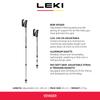 LEKI Voyager Aluminum Adjustable Lightweight Walking Poles for Trekking Hiking & - Blue-White-Black - 110-145cm