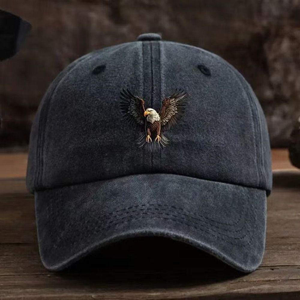 Adjustable Peaked Cap Washed Cotton Baseball Hats For Man Women Hiking Fishing Vacation