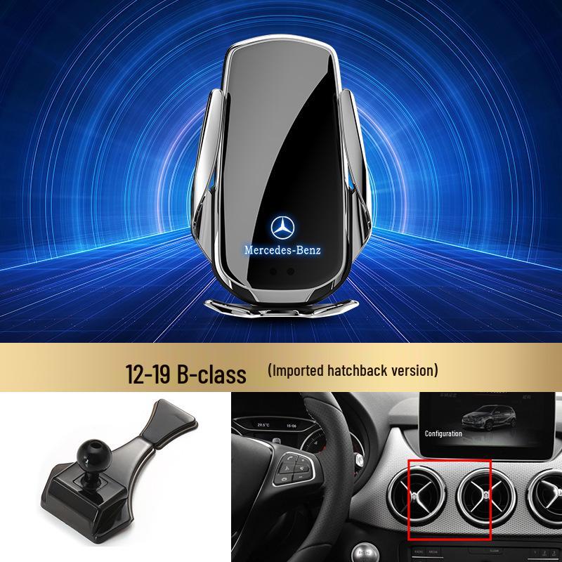 Bezdrátový držák telefonu s rychlým nabíjením Mercedes-Benz pro třídu C/třídu R/třídu S/třídu E/GLK/třídu B