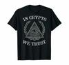 In Crypto We Trust Funny Bitcoin Crypto TShirt Summer Cotton Short Sleeve ONeck Unisexs T Shirt New S3XL
