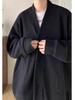Men's Casual Waffle Knit Jacket for Spring/Autumn