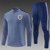 Adult National Team Soccer Training Jerseys Long Sleeve Half Zip Cotton Blend Sports Wear