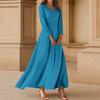 Dresses For Womens Vintage Tunic Waisted Midi Dress Summer Casual  3/4 Sleeve Dress
