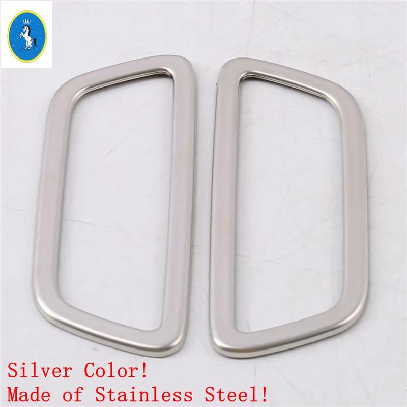 For VOLVO XC40 XC60 2018 - 2025 Stainless Auto Front Roof Stereo Speaker Loudspeaker Sound Frame Cover Trim Interior Accessories