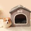 Hundehütte Hundebett Haustiernest Abnehmbares und waschbares Haus Vierjahreszeiten-Universalnest Geschlossenes Zelt Hundehütte Herbst und Winter Verdicktes Katzennest