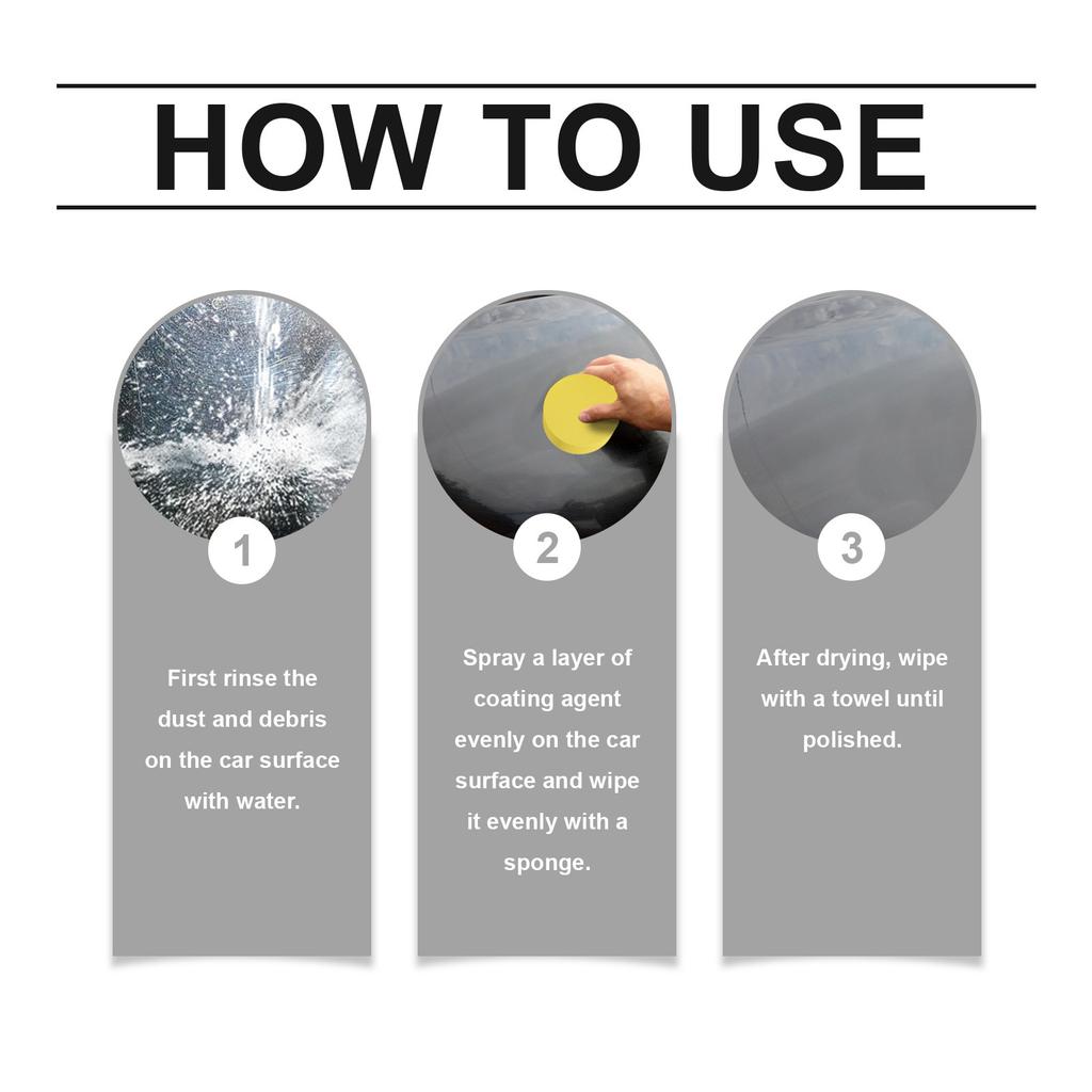 Autobeschichtungs-Spray Autolack-Beschichtung Beschichtungs-Spray Ist Leicht Zu Polieren Und Zu Pflegen, Und Schmutzabweisend 100ml