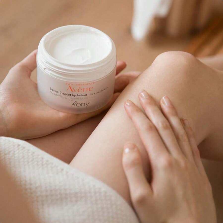 Avene Moisturizing Melt-In Balm 250ml , Shea Oil Body Butter, Non-Greasy, Non-Sticky, Quick Absorbing