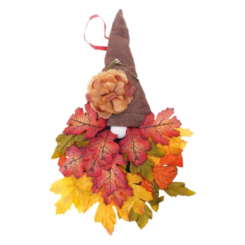 Thanksgiving Gnomes Fall Gnomes Decoration Scandinavian Swedish Gnomes with Maple Leaf Ornaments Home Shelf Farmhouse