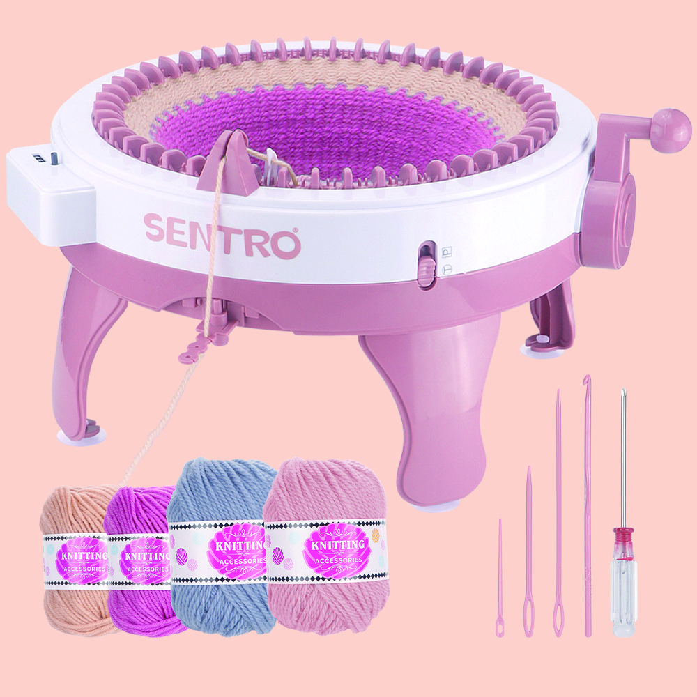 48Needles Manual Knitting Machine, Hand-cranked, DIY Weaving Tool, Ideal For Crochet Scarves, Hats, Socks or other art projects
