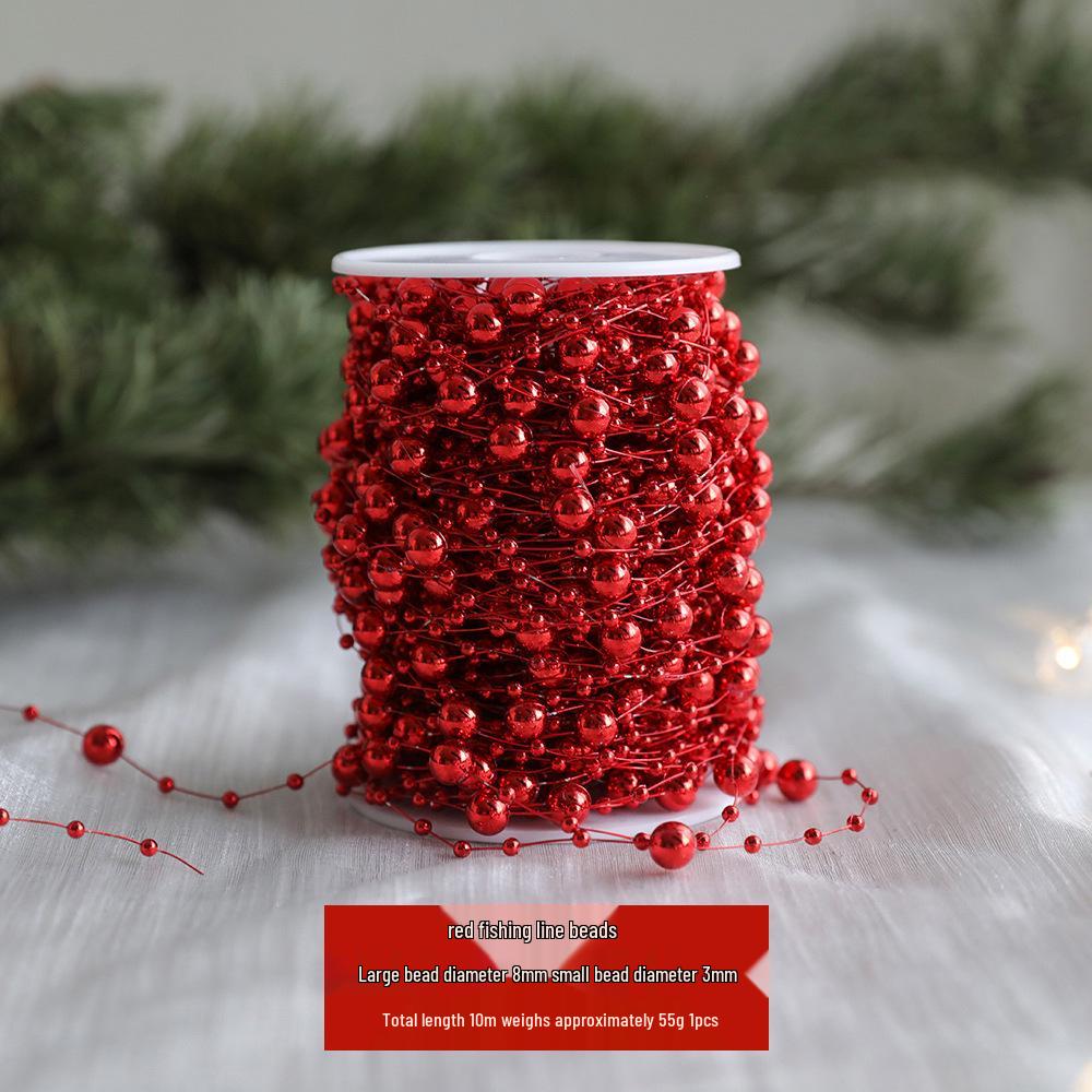 

10 м Гирлянда из бусин цвета зеленого лимона для рождественских украшений и дисплеев